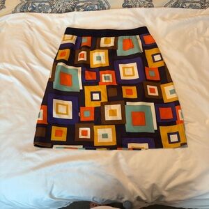 Kate Spade Lined Colorful Skirt Sz 6